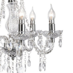 Luminosa Lighting Luminosa Marie Chandelier Chrome 5X E14 - thumbnail 2