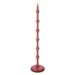 Loops Elegant 1380mm Tall Satin Pink Floor Lamp With B22 Switch For Home Decor