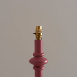 Loops Elegant 1380mm Tall Satin Pink Floor Lamp With B22 Switch For Home Decor - thumbnail 3