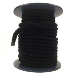Ropeservices Uk 36mm Black Natural Cotton Rope X 45 Metres - thumbnail 4
