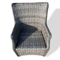 5 Pieces Outdoor Rattan Dining Set, Wicker Dining Sofa Set With Soft Cushion Tempered Glass Table Aluminum Frame - thumbnail 7