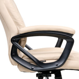 Beliani Executive Chair Proud Faux Leather Beige - thumbnail 8