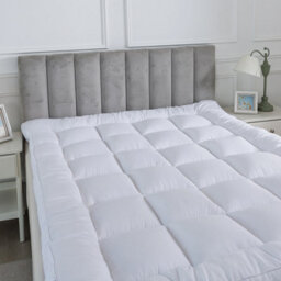 "ARLinens Microfibre Mattress Topper 2""/5Cm Luxury Mattress Cover Protector Elastic Corner Box Stitched Deep Fitted Mattress Topper (5Cm)" - thumbnail 4
