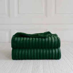 Kampala Hill Chunky Cord Blanket/throw For Sofa Chair Bed Emerald 150X200Cm - thumbnail 2