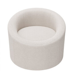 Solace+Co Amari Cream Boucle Accent Swivel Chair - thumbnail 6