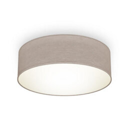 B.k.licht Bulb Socket E27 Taupe Fabric Shade Ceiling Lamp (Dia)30Cm - thumbnail 8