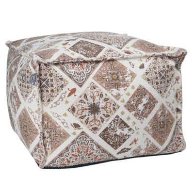 rucomfy Beanbags Rucomfy Moroccan Tile Pouffe Bean Bag - Square Footstool, Ottoman & Seat - image 1