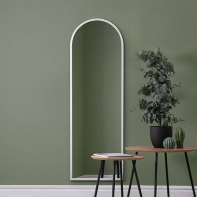 Mirroroutlet The Arcus White Framed Arched Mirror 160Cm X 53Cm - image 1