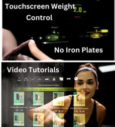 SPLAN Multigym - Dumbells, Bench Press, Flys, Deadlifts, Pulldowns - Smart Fitness Mirror - Model Y - Stand Mounted - thumbnail 2
