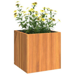 Berkfield Garden Planter 45X45X45 Cm Solid Wood Acacia - thumbnail 4