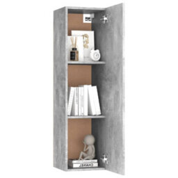 Berkfield Tv Cabinet Concrete Grey 30.5X30X110 Cm Engineered Wood - thumbnail 7