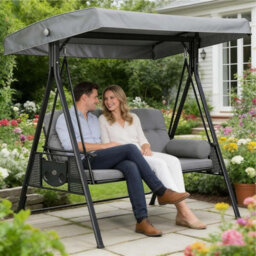 Replacement Canopy For Garden Swing - Waterproof 190 X 120 Cm Outdoor Swing, Furniture - thumbnail 5
