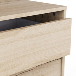 FurniComp LTD Furnicomp Dallas Universal 3 Drawers Royal Oak 80Cm Large Internal Chest Of Drawers For Wardrobes - thumbnail 6