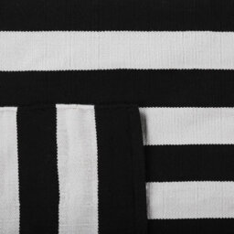 Beliani Outdoor Rug Tavas Black/ White 140 X 200 Cm - thumbnail 4