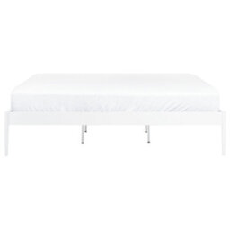 Beliani Bed Metal Vaurs 180 X 200 Cm (Eu Super King) White - thumbnail 8