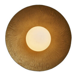 Industville Flume Diffuser Wall Light - 12 Inch, Brass & Black - thumbnail 4