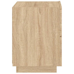 Berkfield Bedside Cabinets With Led Lights 2 Pcs Sonoma Oak Engineered Wood - thumbnail 9