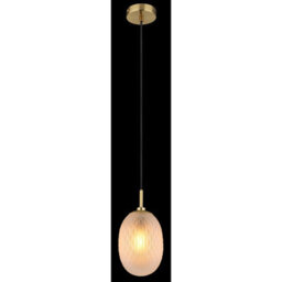 Luminosa Lighting Luminosa Devin Globe Pendant Ceiling Light Gold Colours Matt Satined Glass Shade 1X E14 - thumbnail 4