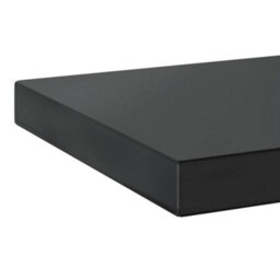 Berkfield Wall Shelves 2 Pcs 75X23.5X3 Cm Black Stainless Steel - thumbnail 8