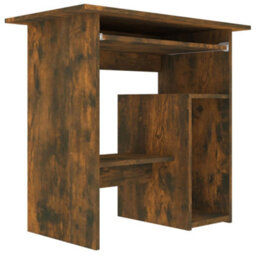 Berkfield Desk Smoked Oak 80X45X74 Cm Engineered Wood - thumbnail 4