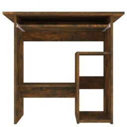 Berkfield Desk Smoked Oak 80X45X74 Cm Engineered Wood - thumbnail 5