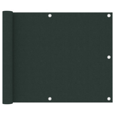 Berkfield Balcony Screen Dark Green 75X500 Cm Oxford Fabric - image 1