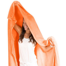 Snug Rug Snug-Rug Premium Blanket Luxury Sherpa Fleece Sofa Tv Throw Large Blankets 150X200Cm - Mandarin - thumbnail 4