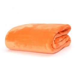 Snug Rug Snug-Rug Premium Blanket Luxury Sherpa Fleece Sofa Tv Throw Large Blankets 150X200Cm - Mandarin - thumbnail 6