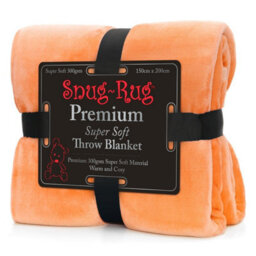 Snug Rug Snug-Rug Premium Blanket Luxury Sherpa Fleece Sofa Tv Throw Large Blankets 150X200Cm - Mandarin - thumbnail 8