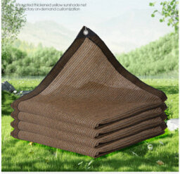 Brown 3X6M Rectangular Shade Sail 70% Uv Protection Perforated - thumbnail 7