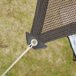 Brown 3X6M Rectangular Shade Sail 70% Uv Protection Perforated - thumbnail 4