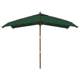 Walplus Garden Parasol With Wooden Pole Green 300X300X273 Cm - thumbnail 3
