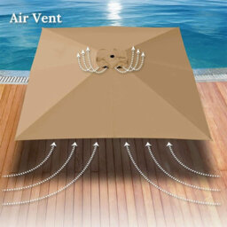 Brown 2X3M Rectangular Shade Sail Waterproof Uv Resistant - thumbnail 3