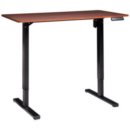 Beliani Electric Adjustable Standing Desk Tavares 120 Cm 60 Cm Brown/ Black