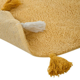 Beliani Kids Rug Kodinhi  Yellow 120 Cm Cotton - thumbnail 6