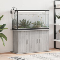 Walplus Grey Sonoma Aquarium Stand 101X41X58 Cm Engineered Wood Fish Tank Cabinet - thumbnail 1