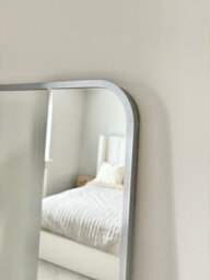Downton Interiors Silver Tall Metal Frame Mirror Wall & Floor Standing  145 X 45Cm - Soho Collection - thumbnail 5