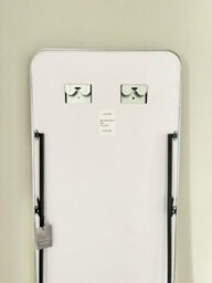 Downton Interiors Silver Tall Metal Frame Mirror Wall & Floor Standing  145 X 45Cm - Soho Collection - thumbnail 6