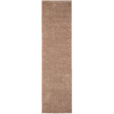The Rugs Beige Soft Plain Design Fluffy Shaggy Rugs And Runners High Pile Living Room Kitchen Hallway 380 - image 1
