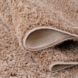 The Rugs Beige Soft Plain Design Fluffy Shaggy Rugs And Runners High Pile Living Room Kitchen Hallway 380 - thumbnail 4