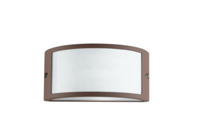 Luminosa Lighting Luminosa Austin Outdoor Flush Wall Light Bronze, Ip54 25X13X12Cm - image 1