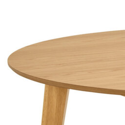 Furniture To Go Roxby Round Dining Table In Matt Oak 120X76Cm - thumbnail 6