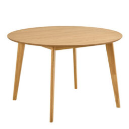 Furniture To Go Roxby Round Dining Table In Matt Oak 120X76Cm - thumbnail 1