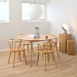 Furniture To Go Roxby Round Dining Table In Matt Oak 120X76Cm - thumbnail 3