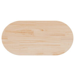Walplus Table Top 90X45X2.5 Cm Solid Wood Pine Oval - thumbnail 5