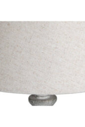 Aegina Wooden Table Lamp With Linen Shade Rustic Modern Decor - thumbnail 3