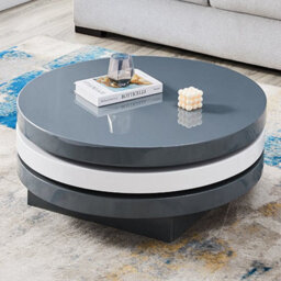 Furniture in Fashion Triplo Coffee Table High Gloss Coffee Table For Living Room Centre Table Tea Table For Living Room Furniture White