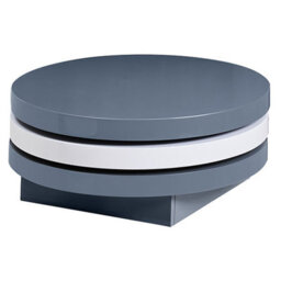 Furniture in Fashion Triplo Coffee Table High Gloss Coffee Table For Living Room Centre Table Tea Table For Living Room Furniture White - thumbnail 3