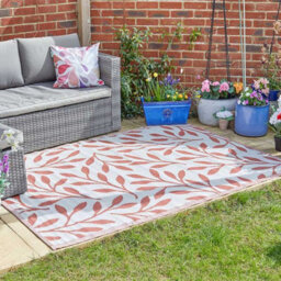 Smart Garden Alfresco Outdoor Garden Rug - Mocha Bloom 210Cm - thumbnail 1