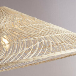Lighting Collection Tauro Rattan Shade - thumbnail 3